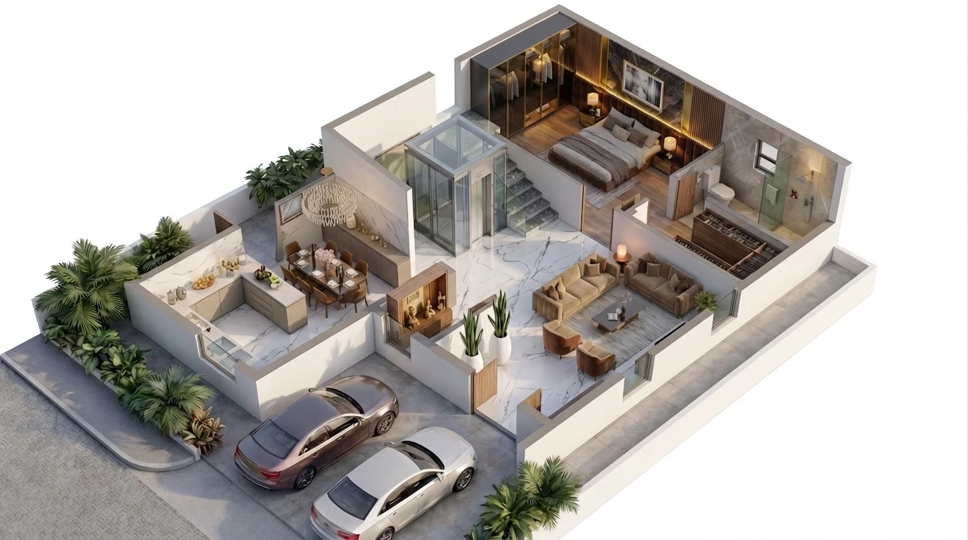 Haven East – Ground Floor (4 BHK)