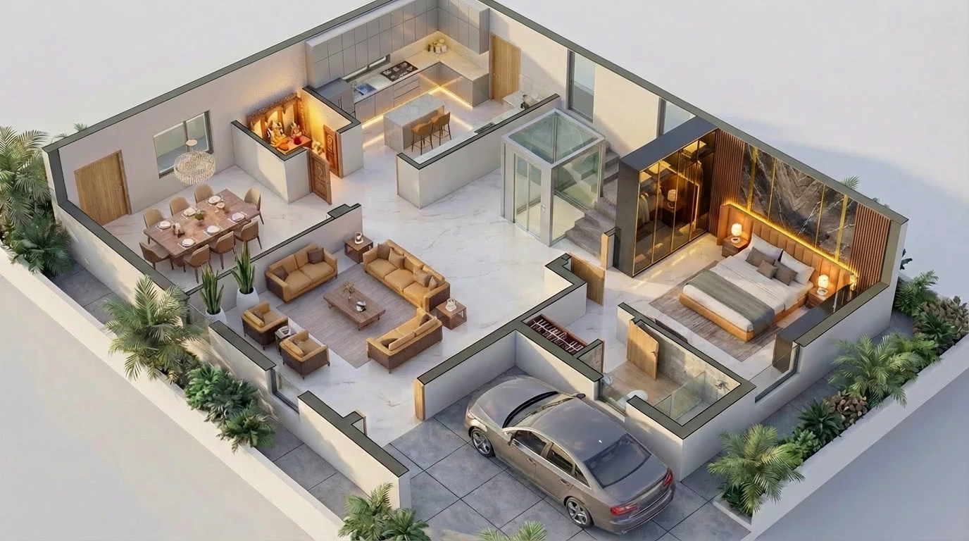 Haven West – Ground Floor (4 BHK)
