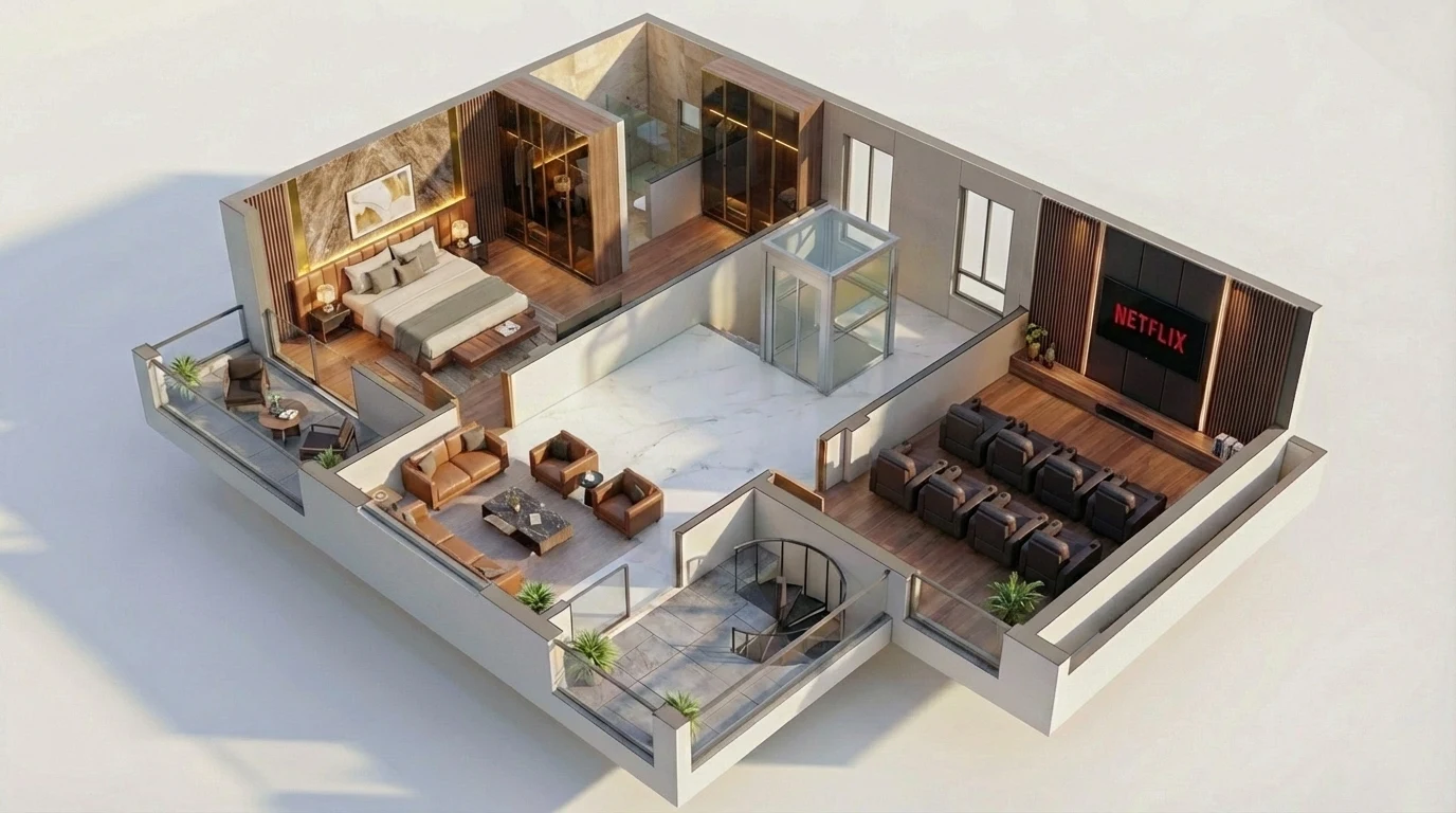 Haven West – Second Floor (4 BHK)